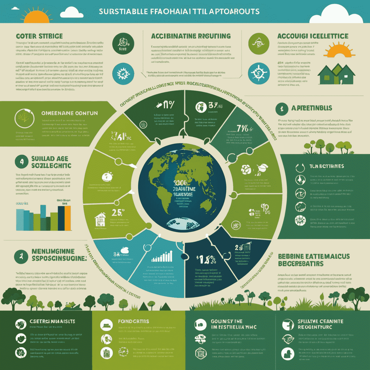Infografía sobre proyectos sostenibles y su impacto